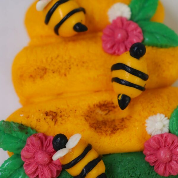 جاکلیدی دیواری مدل زنبوری زرد
