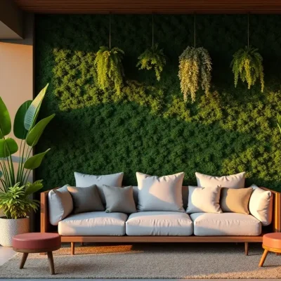 دیوار سبز مصنوعی برای بالکن تصویر شاخص